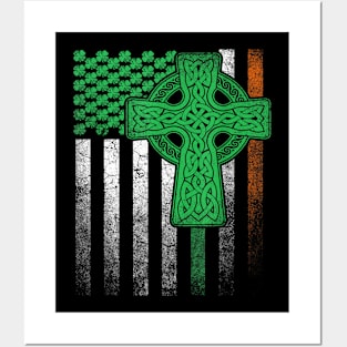 Irish American Flag Ireland Flag ST PATRICKS DAY Posters and Art